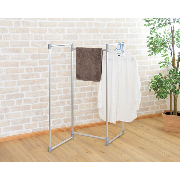 アルミシンプル物干し３連