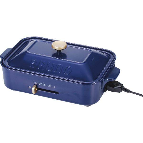 ＢＲＵＮＯ　コンパクトホットプレート＆ブランドＢＯＯＫセット  ネイビー