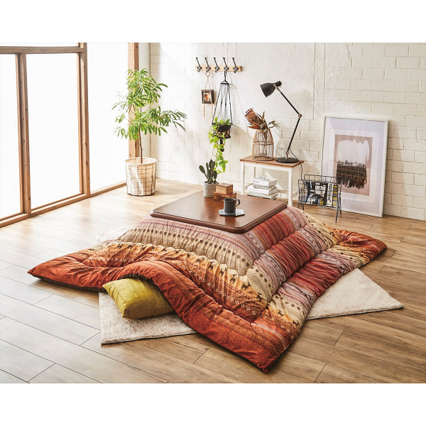 国内加工ギャベ柄こたつ掛けふとん