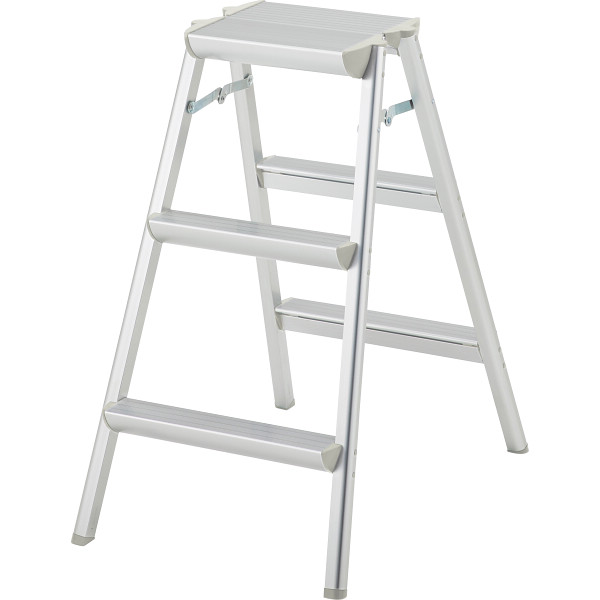 長谷川工業　天板幅広踏台３段