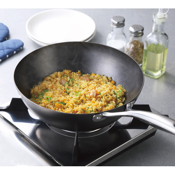 窒化加工　鉄深型フライパン（２６ｃｍ）