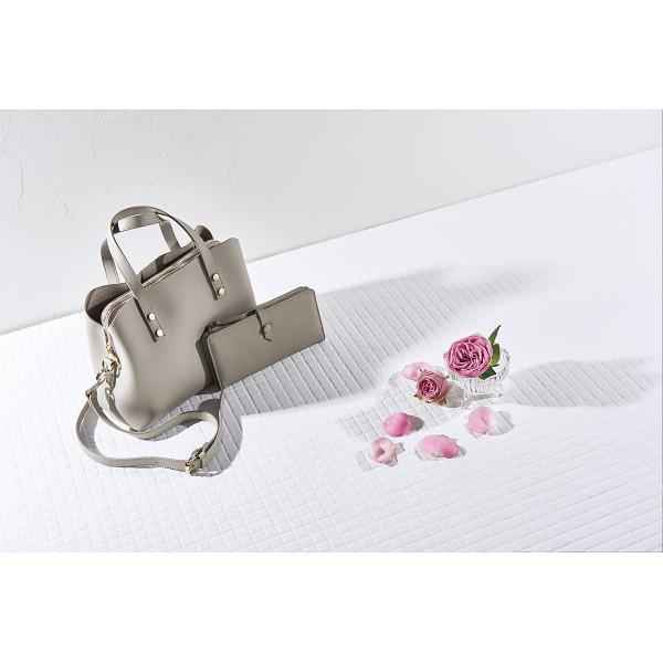 ロレッタルル　ウォレット付き２ＷＡＹショルダーバッグ  グレー