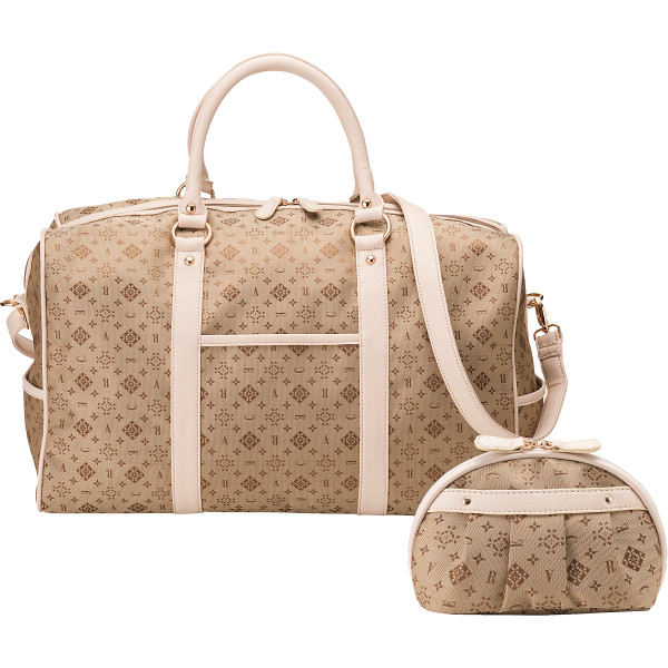 クレアトラベラー　ボストン＆ポーチ  ゴールド