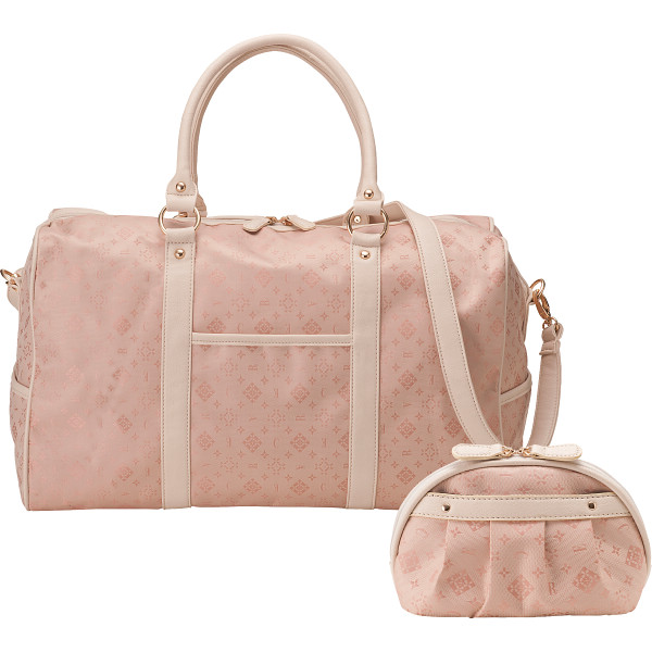 クレアトラベラー　ボストン＆ポーチ  ピンク