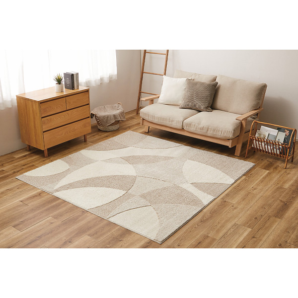 国産高機能ラグ　ジャスト  ベージュ