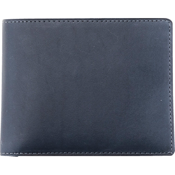 イルムス　日本製　立冠札入れ  ネイビー