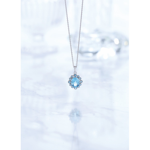 ブルートパーズペンダント