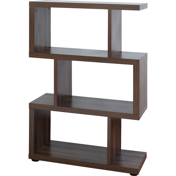 デザインラック３段  ブラウン