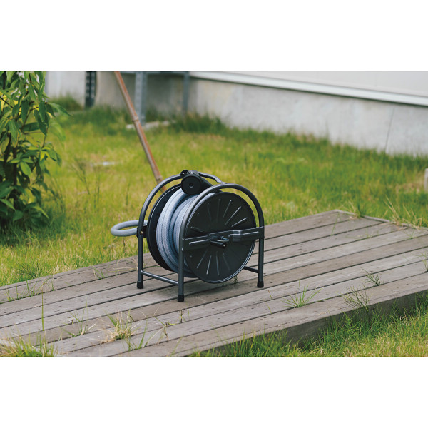 スチールホースリールセット（蛇口コネクター付）