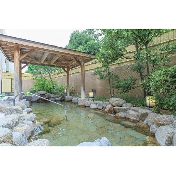 京都竹の郷温泉　万葉の湯　日帰り入浴＋ウェルネス（６０分）＋お食事付　４名様