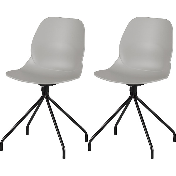 チェア２脚セット  グレー