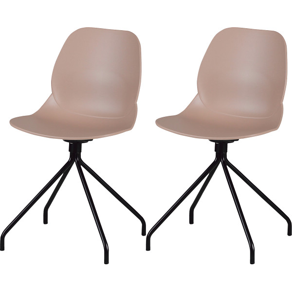 チェア２脚セット  ベージュ