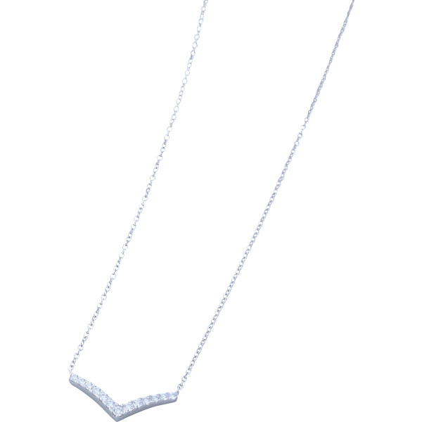 ラインペンダント  プラチナカラー