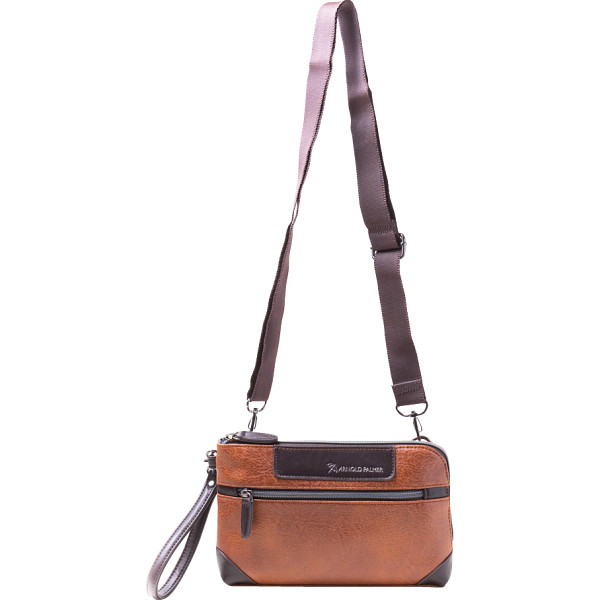 アーノルド・パーマー　財布機能付きショルダーバッグ  キャメル