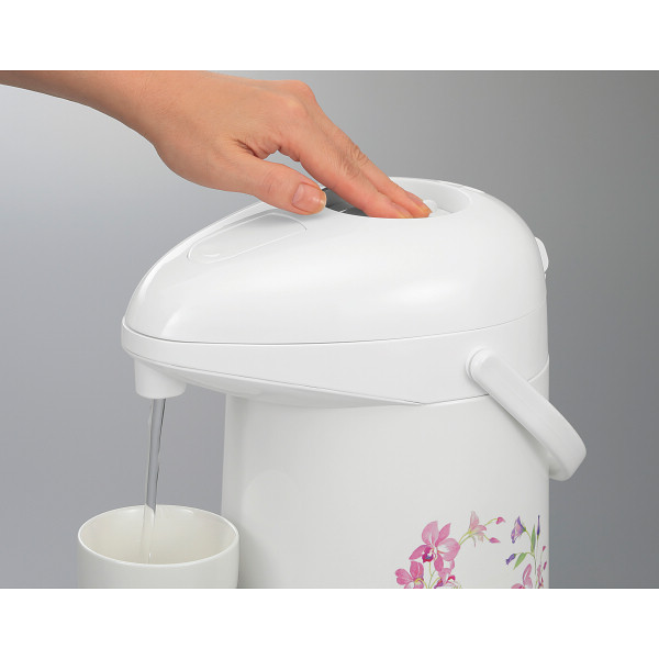 象印　ガラスエアーポット（２．２ｌ）  リースフラワー