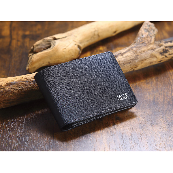 タケオキクチ　中ベラ付き二つ折り財布