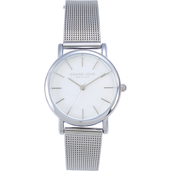 日本製グランジュール　リストウオッチ  シルバー