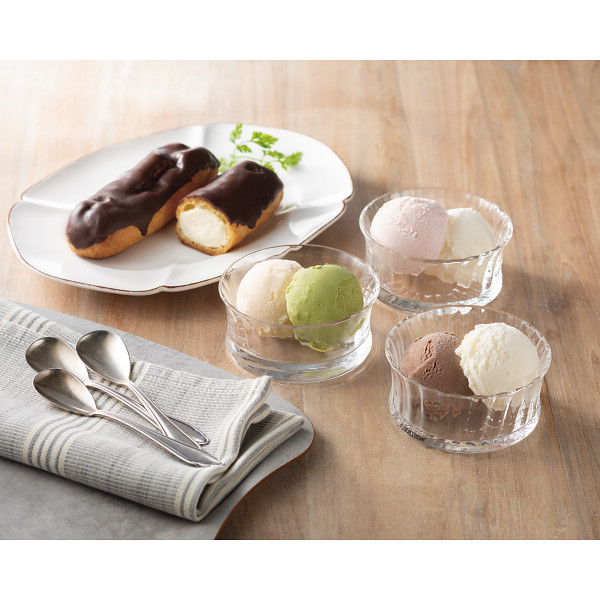 十勝アイスクリーム＆エクレアセット