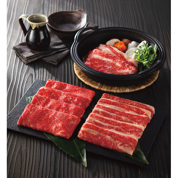 東北産黒毛和牛と青葉牛すき焼き食べくらべ（計６００ｇ）