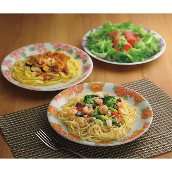 レインボーフラワー　パスタ皿セット