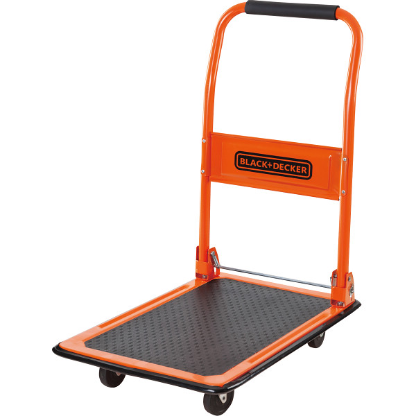 ブラック＋デッカー　折り畳み式台車 ブラック×オレンジ