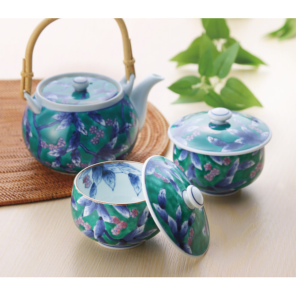 伊万里焼　山桜　番茶器揃