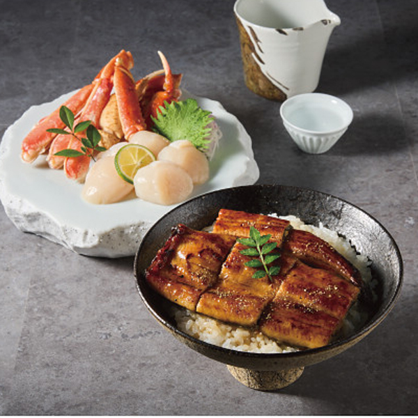 ずわいがにとうなぎとほたてセット（計２．２ｋｇ）