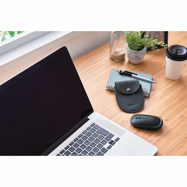 エレコム 薄型マウス Ｂｌｕｅｔｏｏｔｈ ４ボタン 充電式 ３台接続可能 ブラック