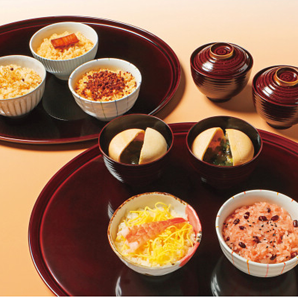 料亭の一膳御飯と最中スープ詰合せ