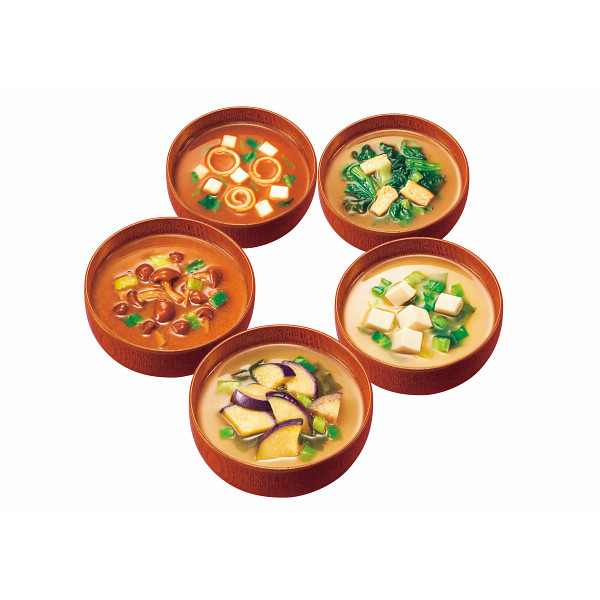 アマノフーズ　フリーズドライ　減塩いつものおみそ汁５種セット（１０食）