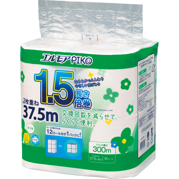 エルモアピコ１．５倍巻トイレットロール　８ロール B