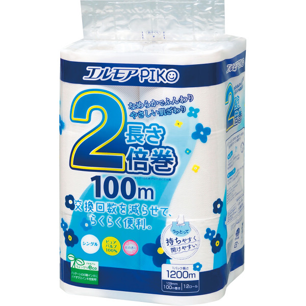 エルモアピコ２倍巻トイレットロール　１２ロール A