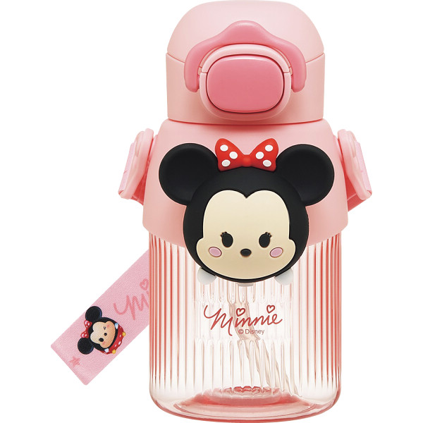 ディズニー　立体マスコット付ストローボトル（５９０ｍｌ） ツムツムミニー