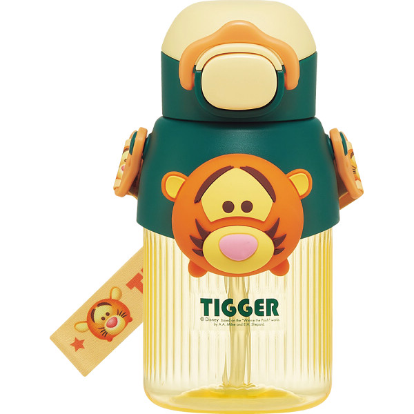 ディズニー　立体マスコット付ストローボトル（５９０ｍｌ） ツムツムティガー