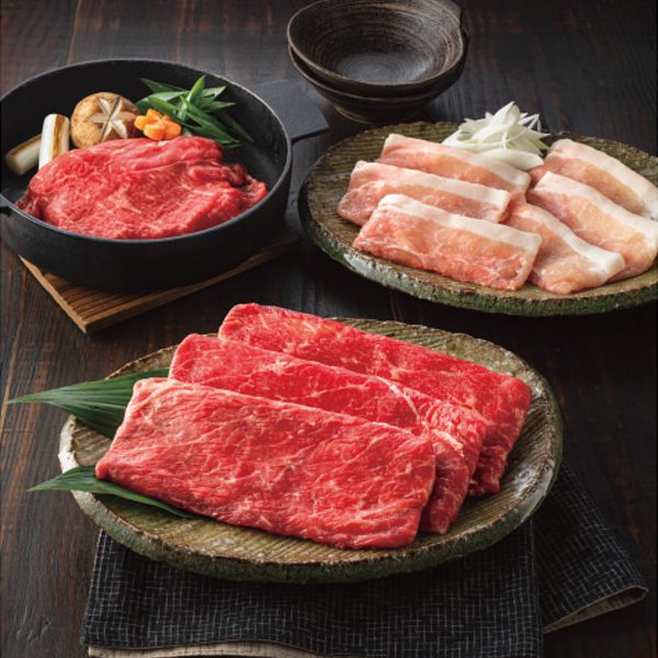 青葉牛と庄内豚　モモスライス味くらべ（計３２５ｇ）