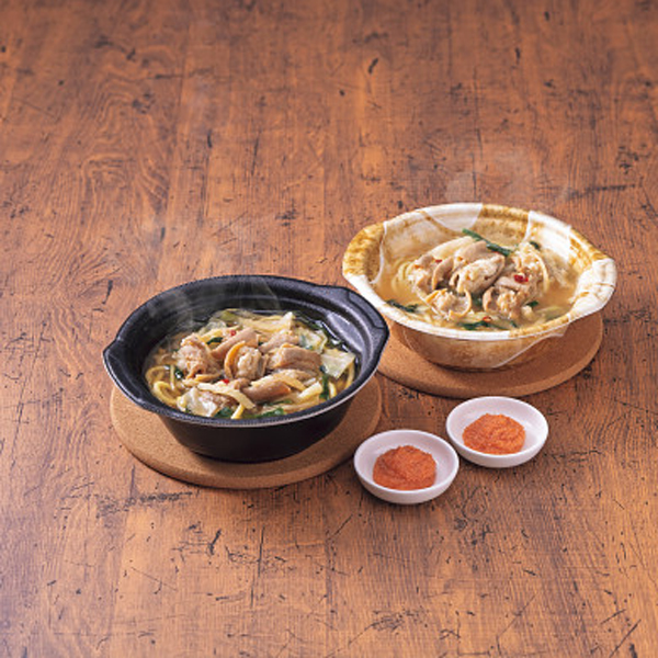 やまや　レンジで簡単！個食もつ鍋辛子明太子小袋付き４食セット