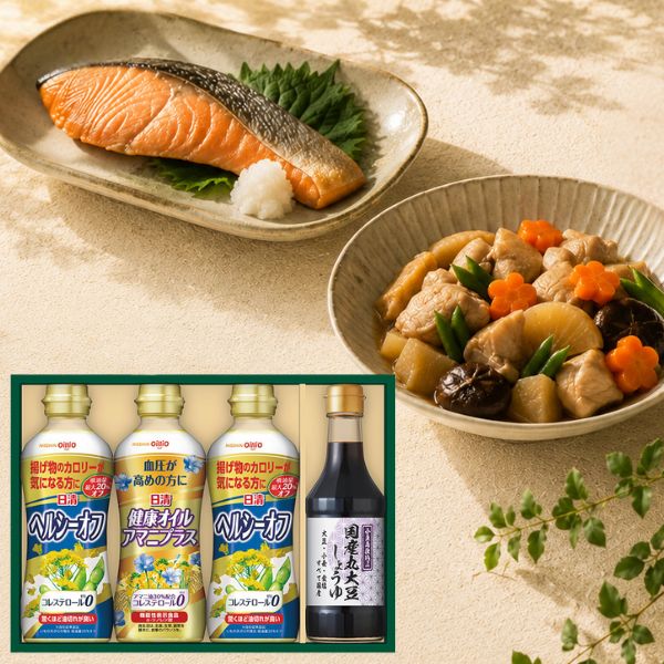 日清 バラエティオイル＆丸大豆しょうゆギフト