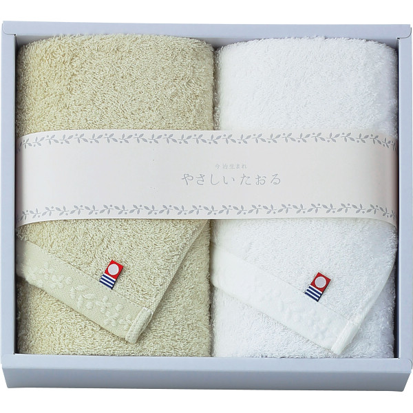 やさしいたおる　フェイスタオル２枚セット　C