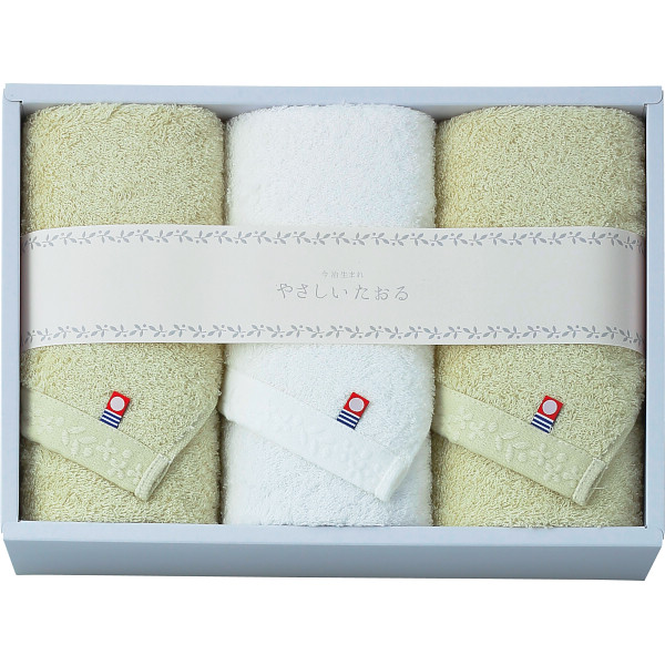 やさしいたおる　フェイスタオル３枚セット　C