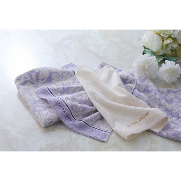 ローラ　アシュレイ　コンパクトバス・ゲストタオルセット