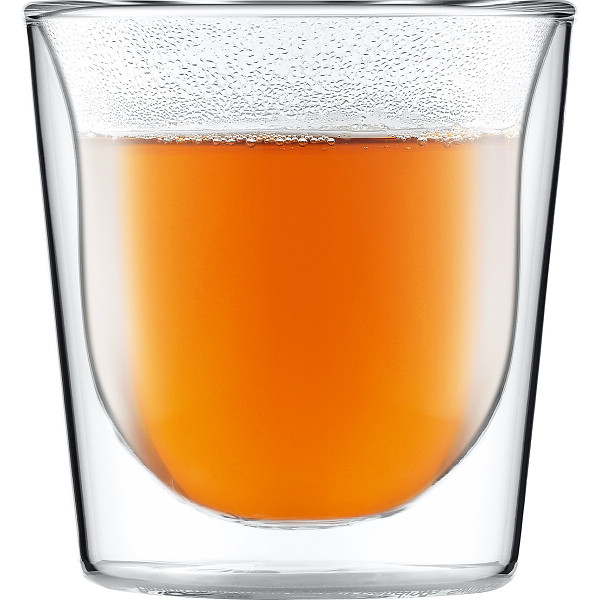 ボダム　スカル　ペアダブルウォールグラス