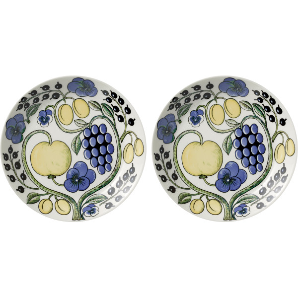 アラビア　パラティッシ　プレート２１ｃｍ　カラー　ペア