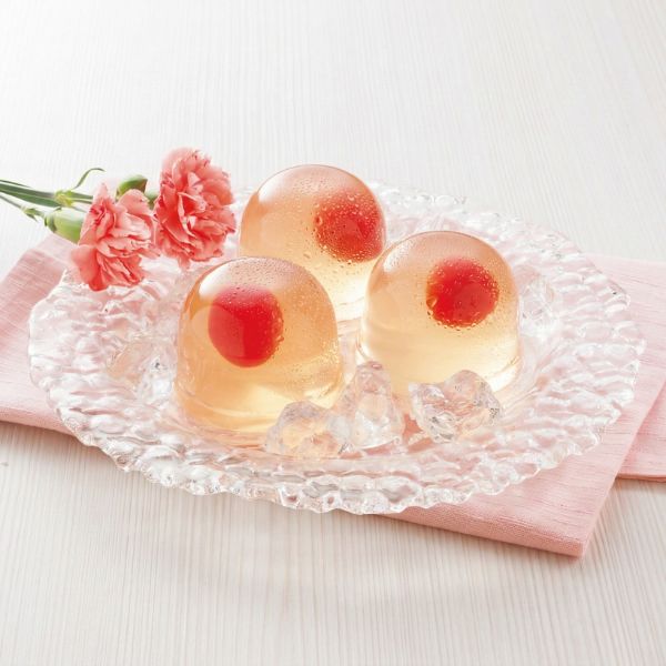 4/30まで申し込み可　【母の日専用】山形県産さくらんぼのゼリーとマーガレット鉢植え５号のセット