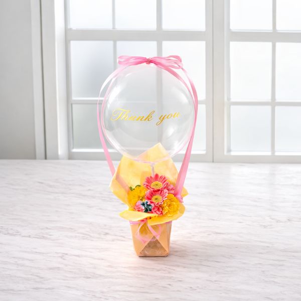 5/17まで申し込み可　【母の日専用】フラワー×バルーンアレンジ　サンキュー