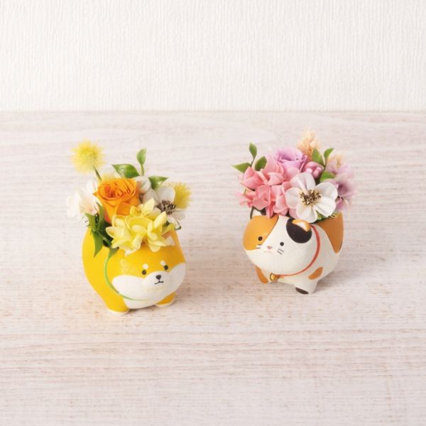 5/17まで申し込み可　【母の日専用】アニマルプリザ（プリザーブドフラワー）