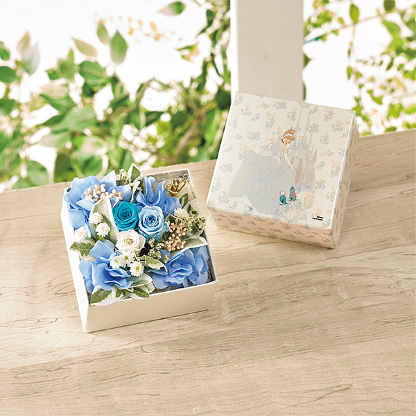 5/17まで申し込み可　【母の日専用】オルゴール付きボックスフラワーアレンジメント（シンデレラ）