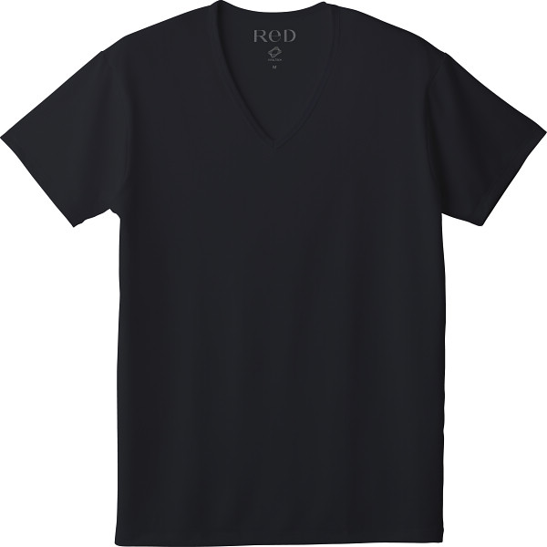 6/21まで申し込み可　【父の日専用】レッド　バイタルテック　Ｖネックインナー半袖