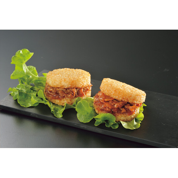 6/21まで申し込み可　【父の日専用】米久　ライスバーガー２種セット