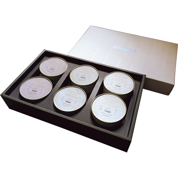 6/15まで申し込み可　【父の日専用】デリシャスストックホッカイドウ缶詰６種セット