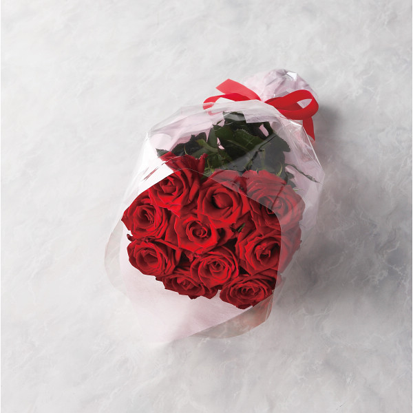 バラの花束 １０本から１５本までのお申し込み レッド